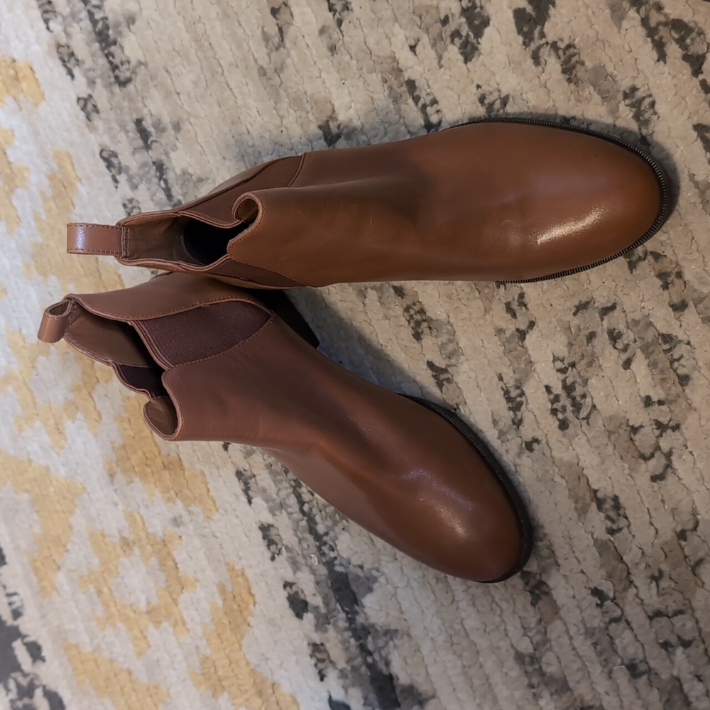 Cole Haan Grand Series Brown Leather Chelsea Ankle Boots Size 8 Minimalist - Picture 2 of 4